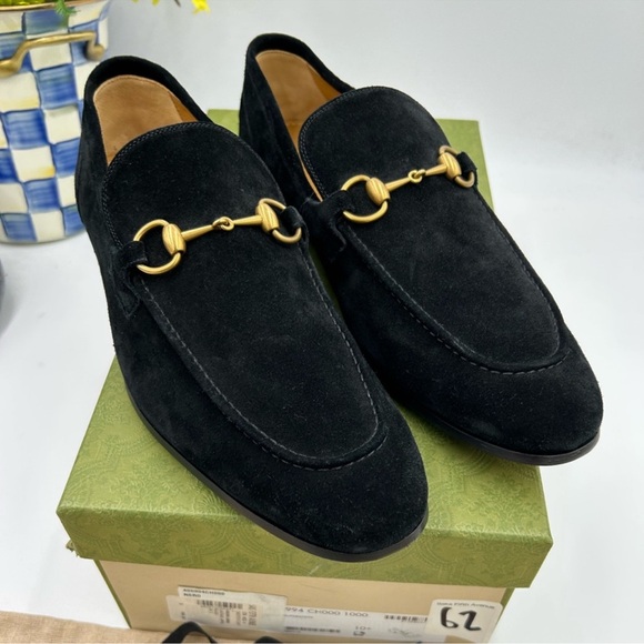 Men’s Gucci suede Jordaan loafer size 10.5 made in Italy - Picture 1 of 13